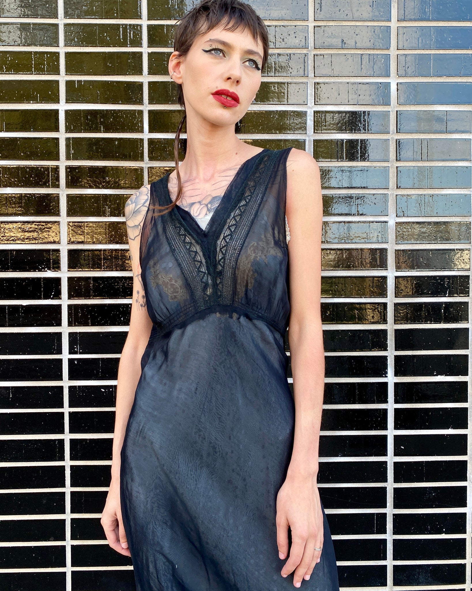 Morticia 30's Slip Dress