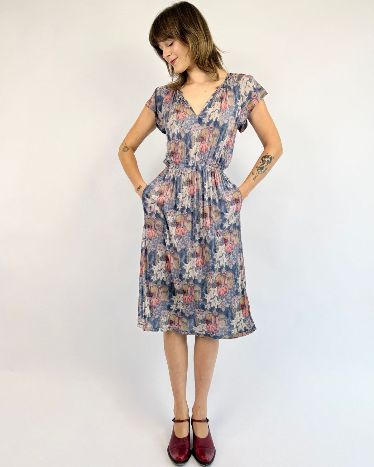 1970s Missoni Floral Visions Silk Dress