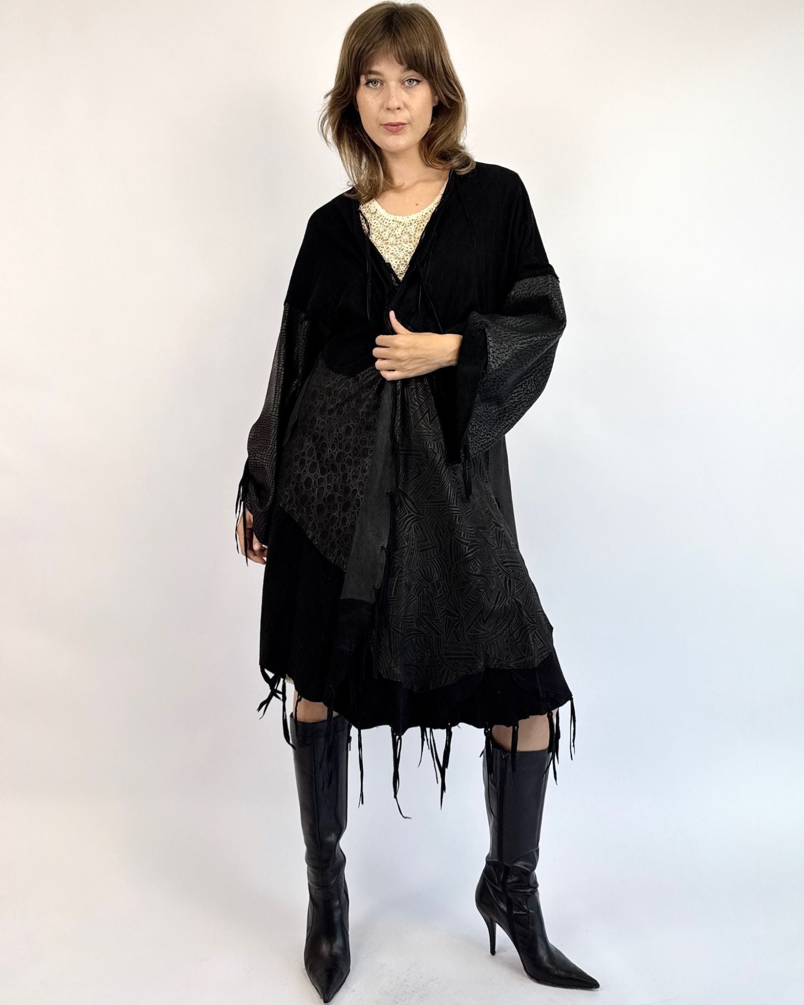 A Luxe Mix Leather and Suede Jacket