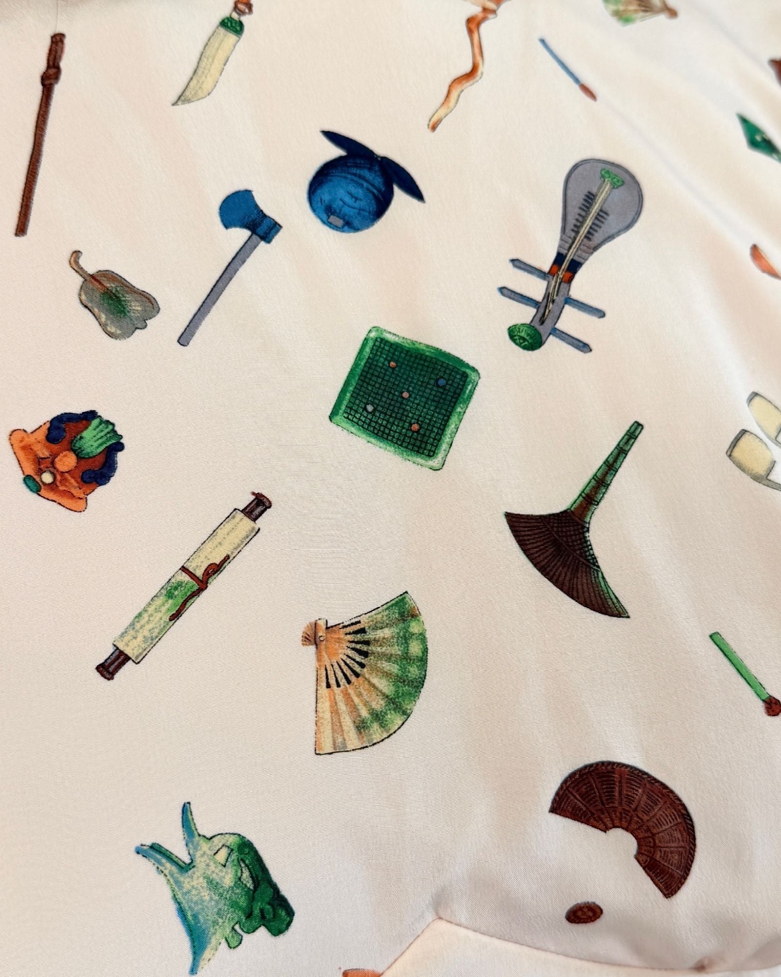 Karl Lagerfeld Fanned Out Silk Dress