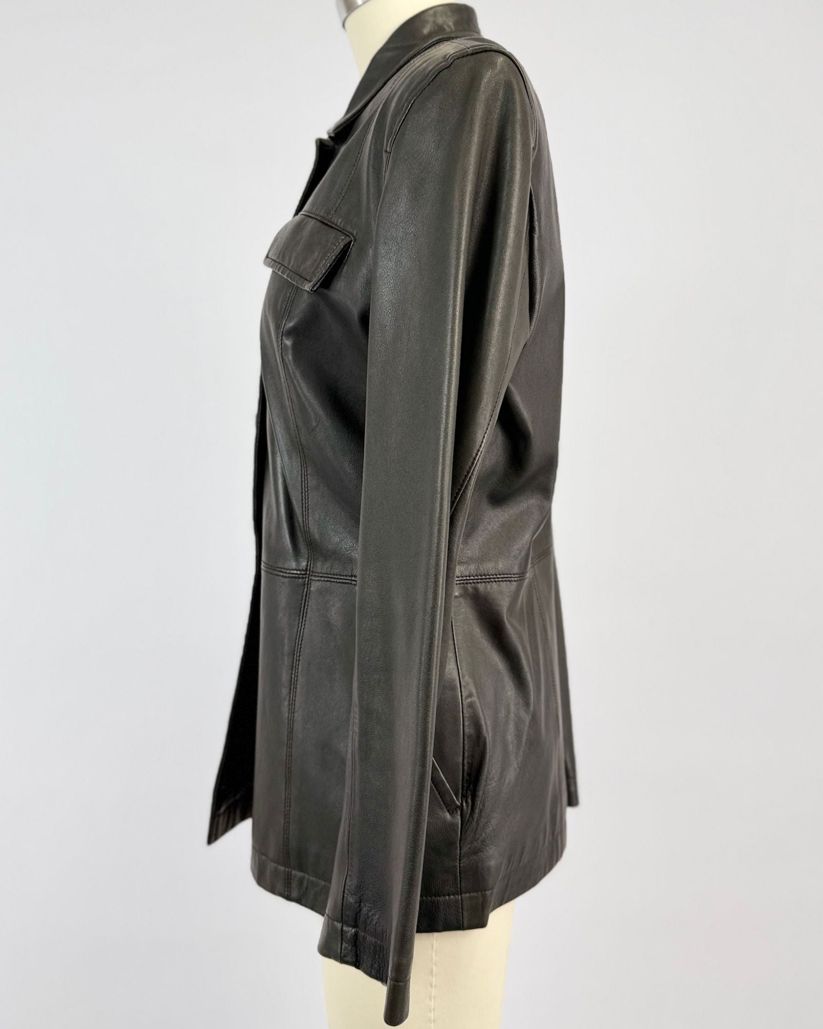 DKNY Black Leather Jacket
