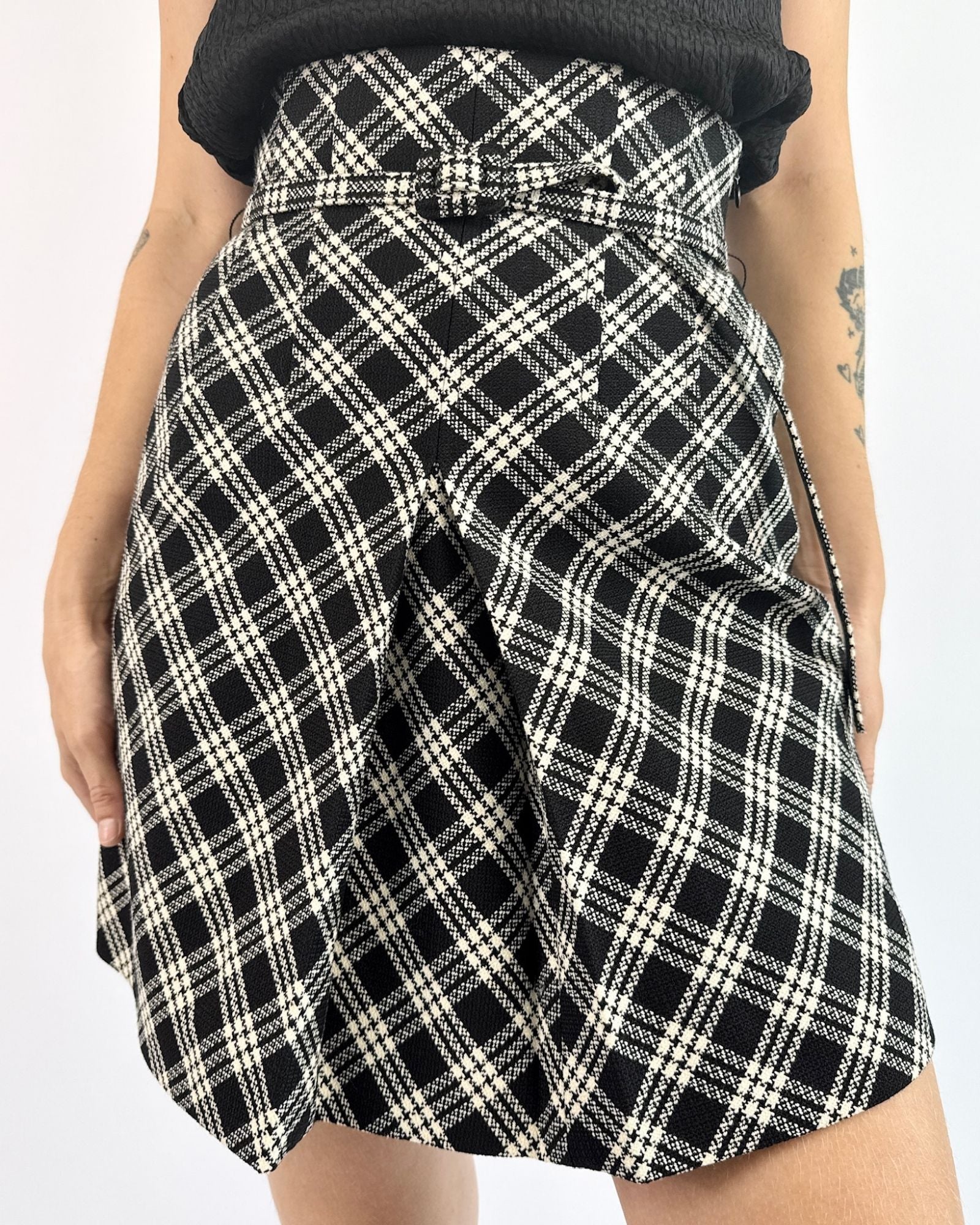 Christian Dior Cross My Mind Plaid Skirt