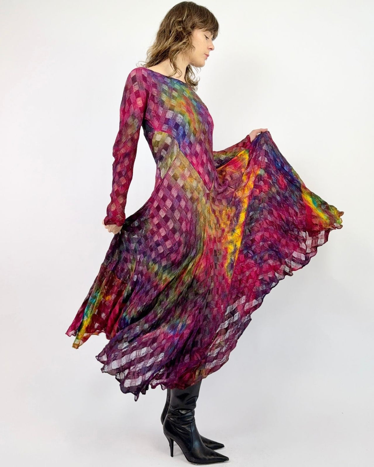 Carter + Teri Woven Prisms Rainbow Dress