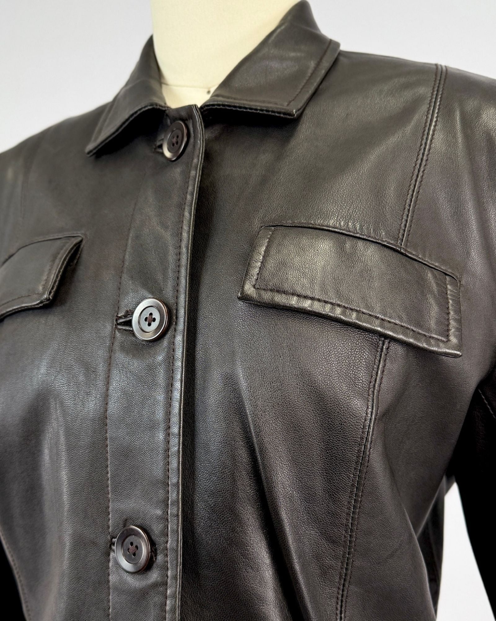 DKNY Black Leather Jacket