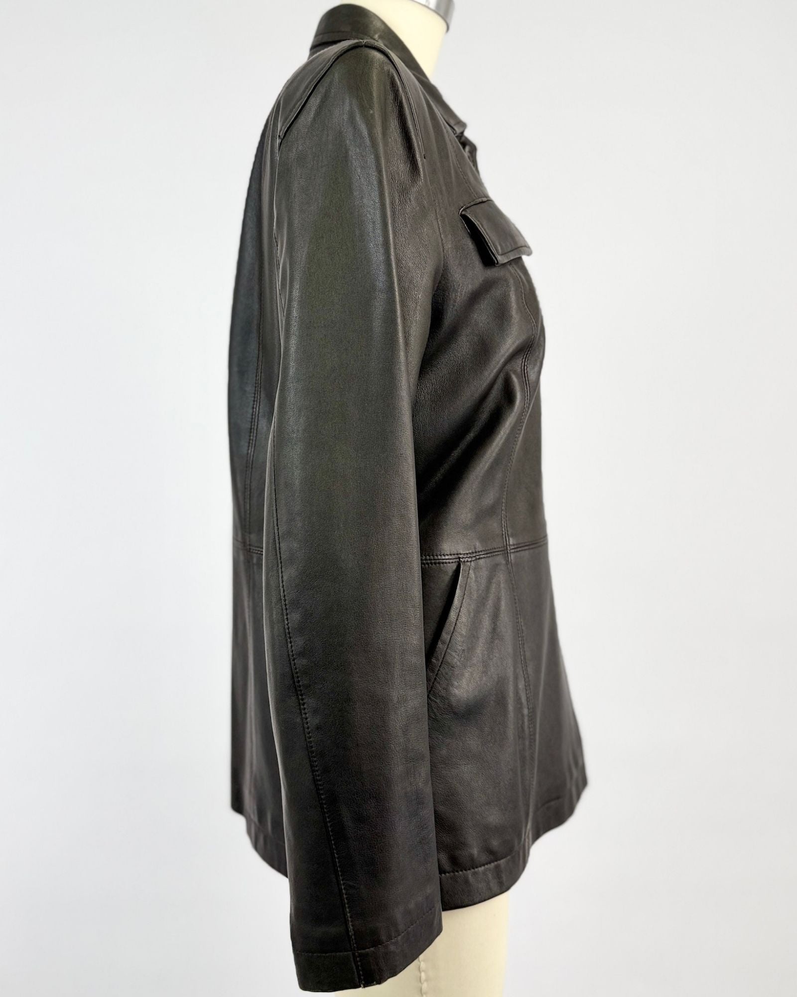 DKNY Black Leather Jacket