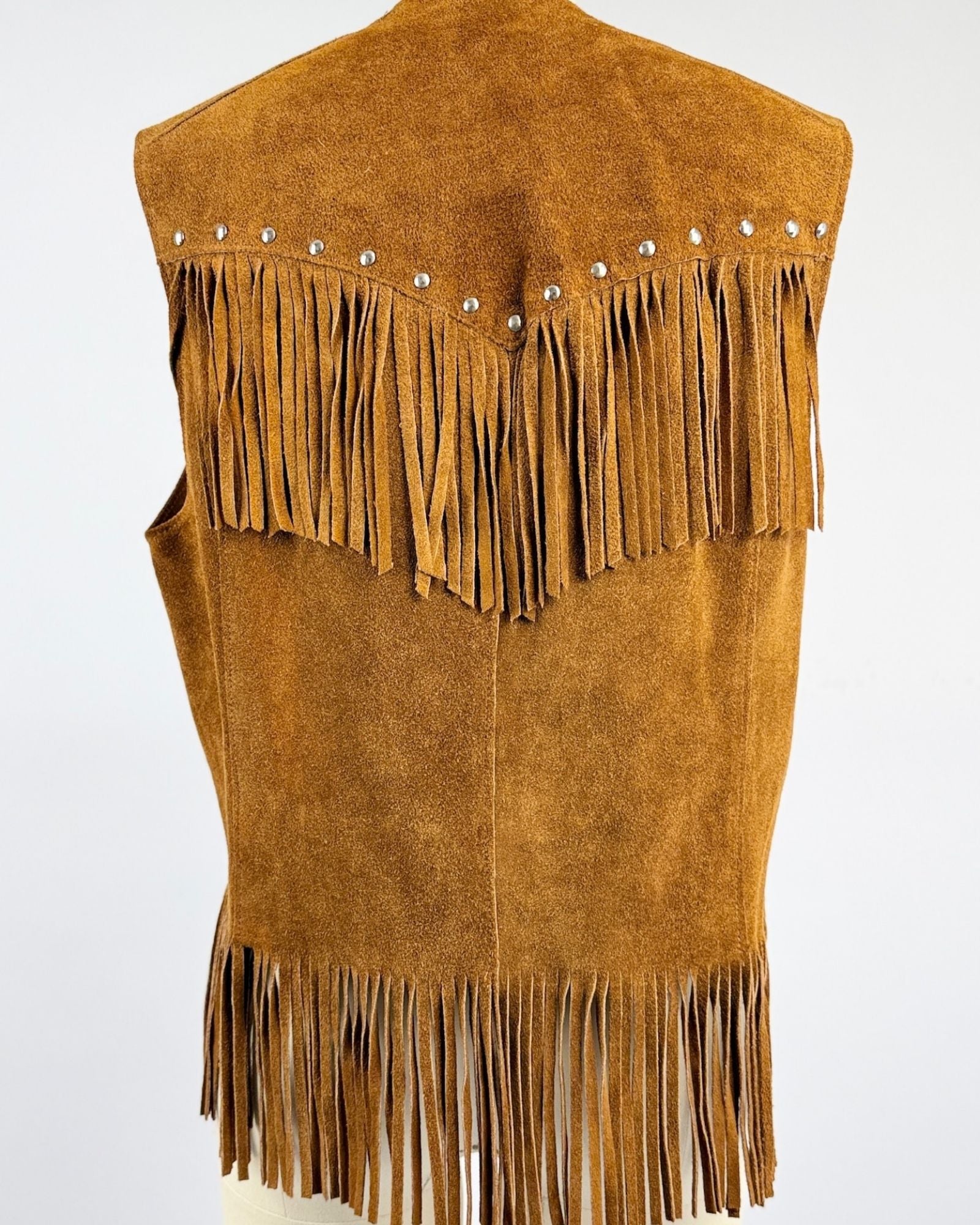 Pioneer Wear Suede Fringe Vest