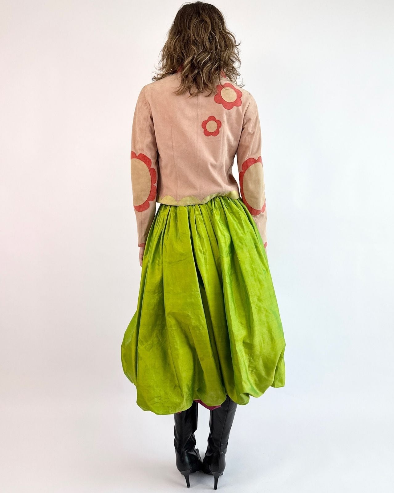 YSL Apple of My Eye Taffeta Balloon Skirt