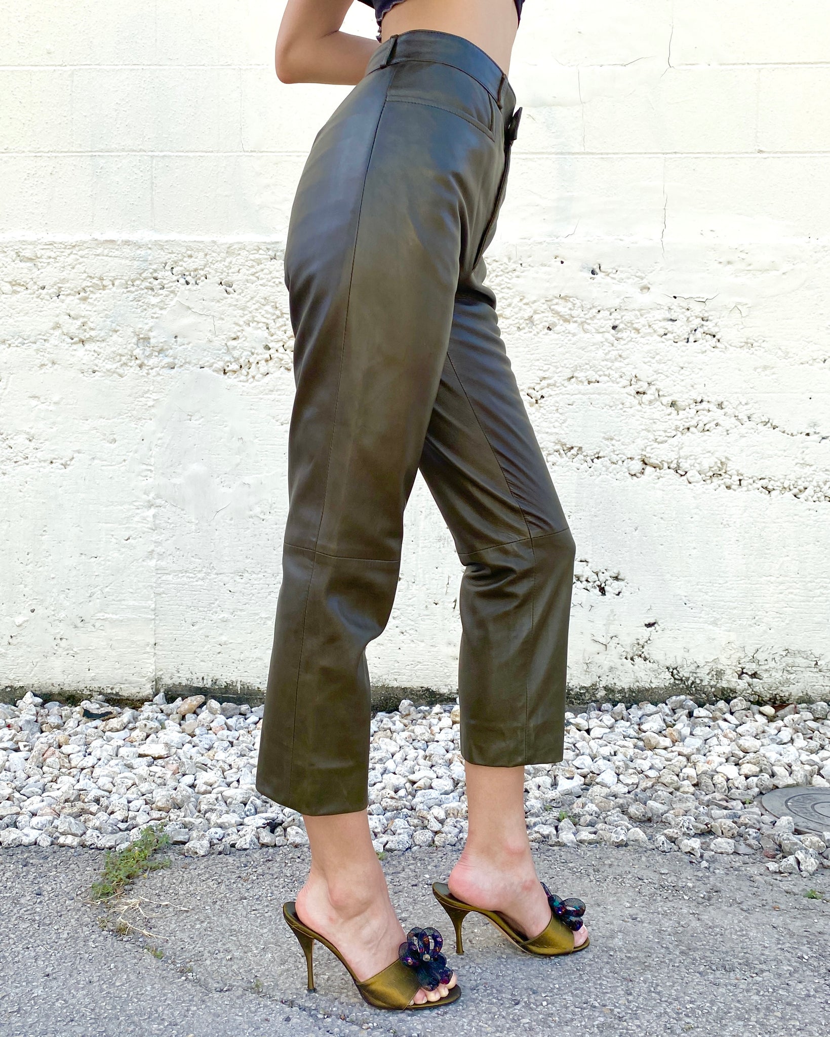 Gucci Leather Pants