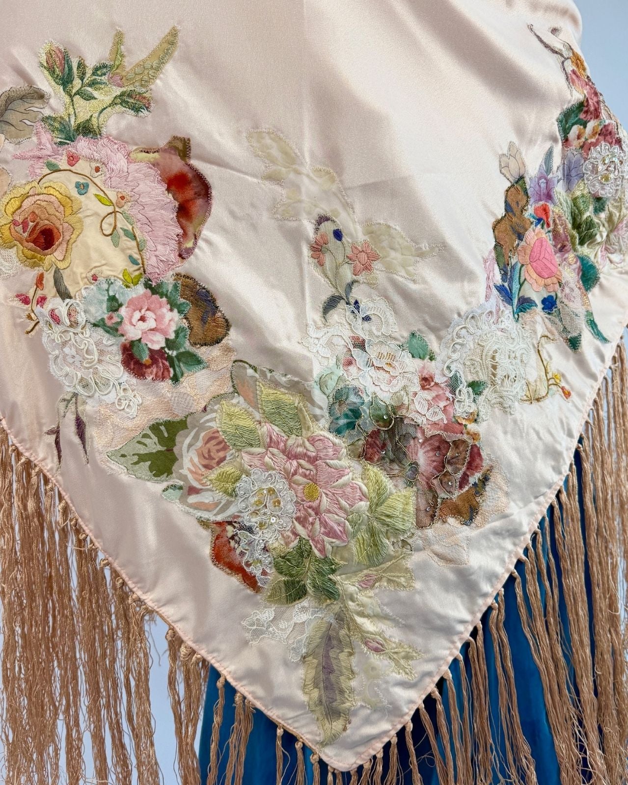 How I Love Thee Embroidered Piano Shawl