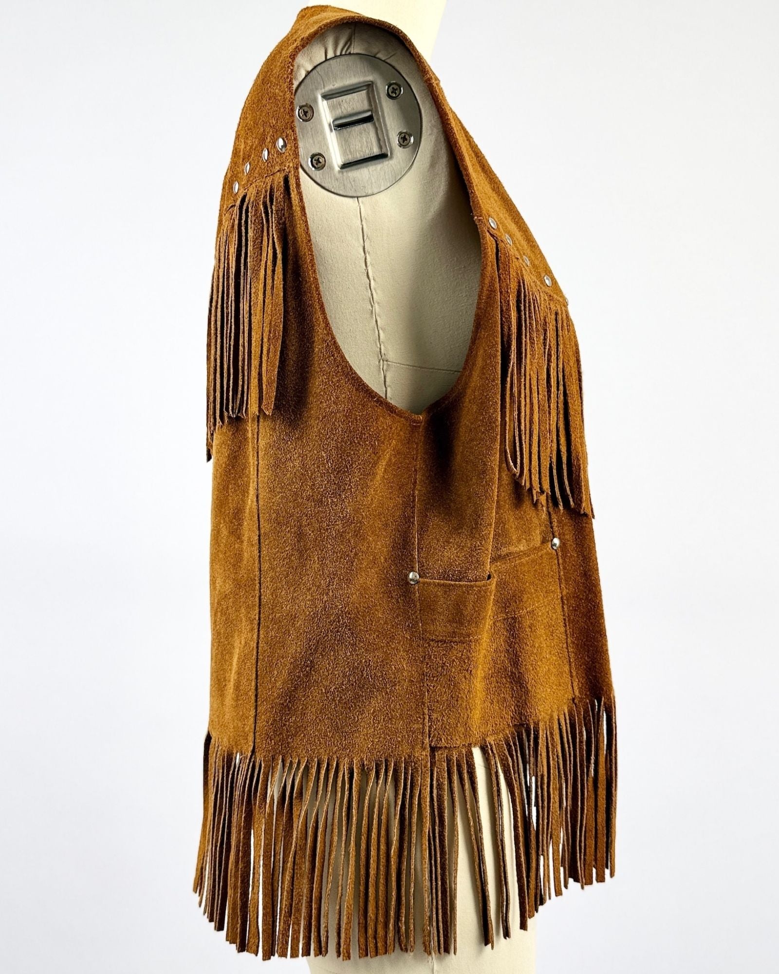 Pioneer Wear Suede Fringe Vest