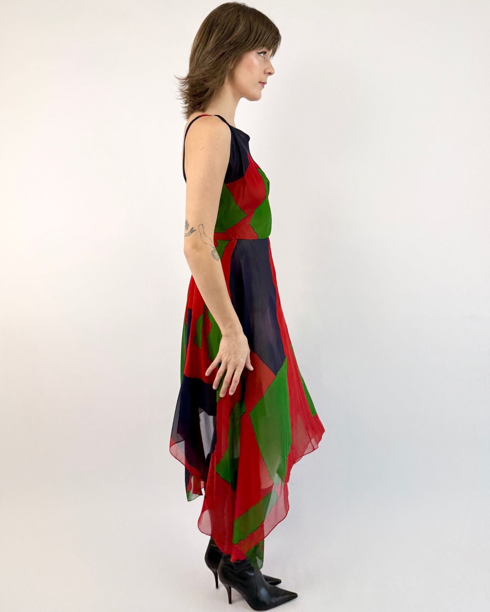 Pauline Trigère Treś Chic Chiffon Dress