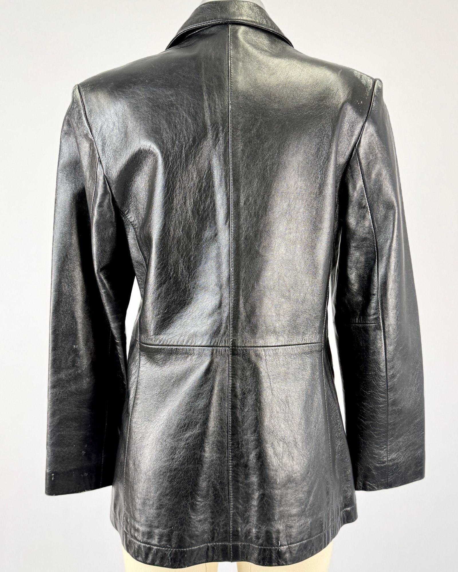 Y2K Black Leather Jacket