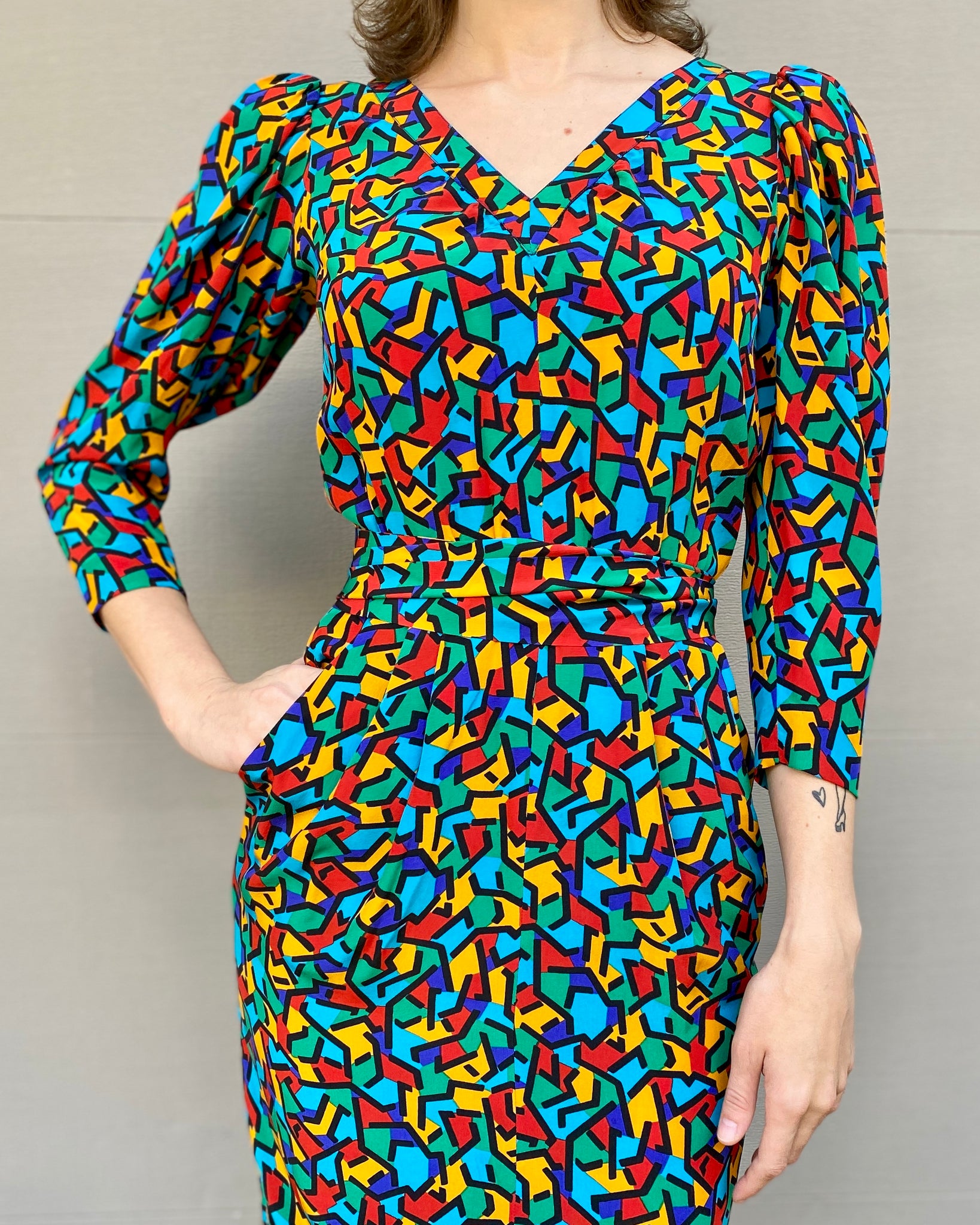 Puzzle Yves Saint Laurent Silk Dress