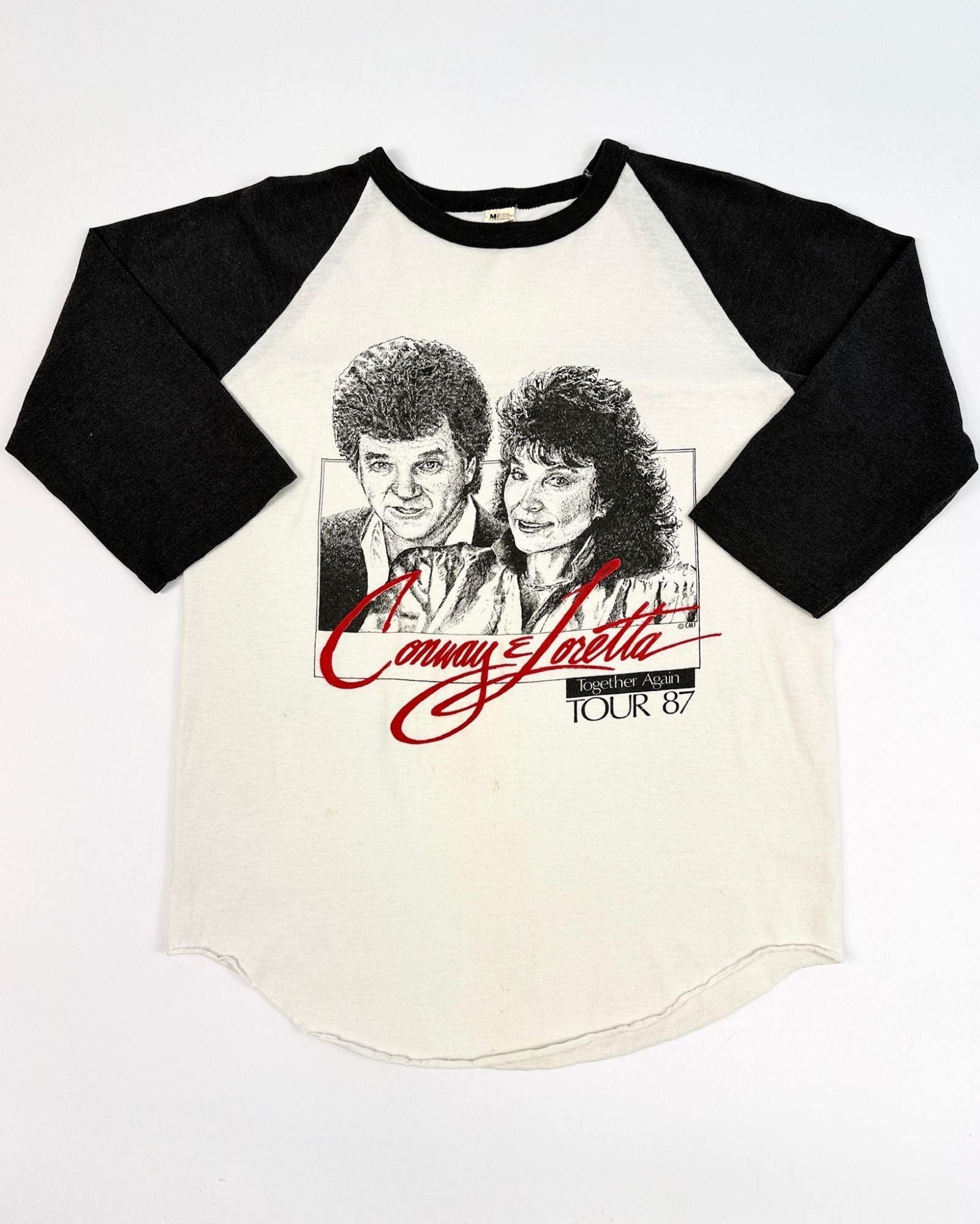 Conway and Loretta 1987 Raglan Tee