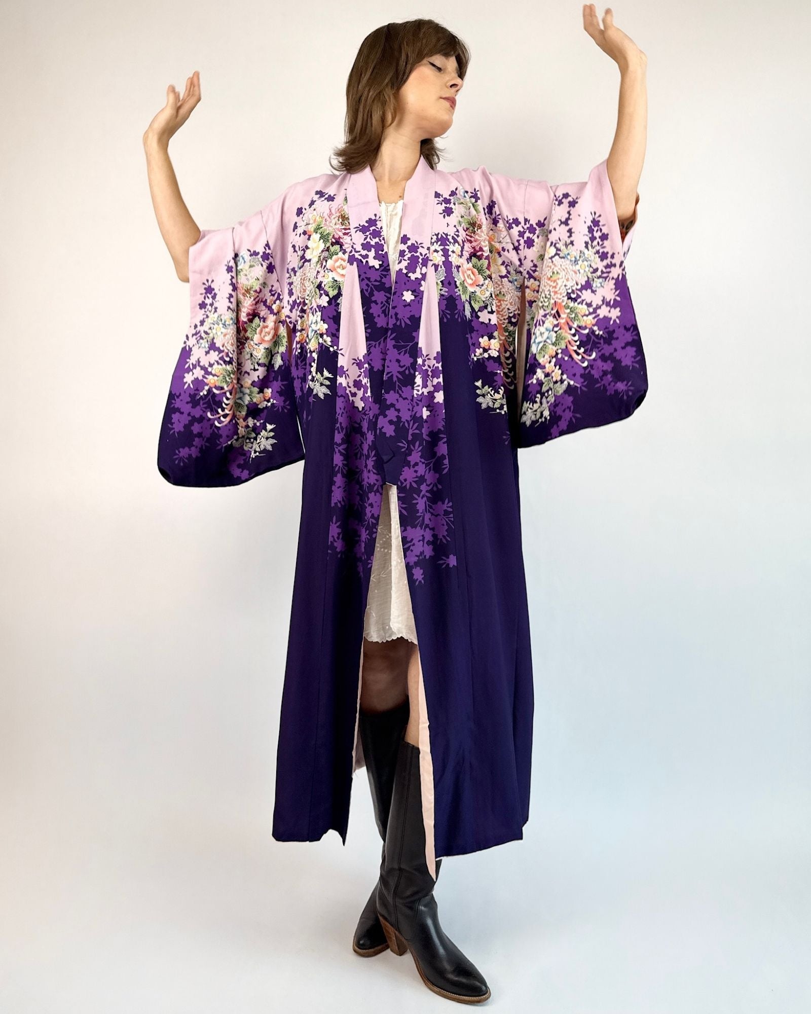 Change Your Mind Silk Kimono Duster