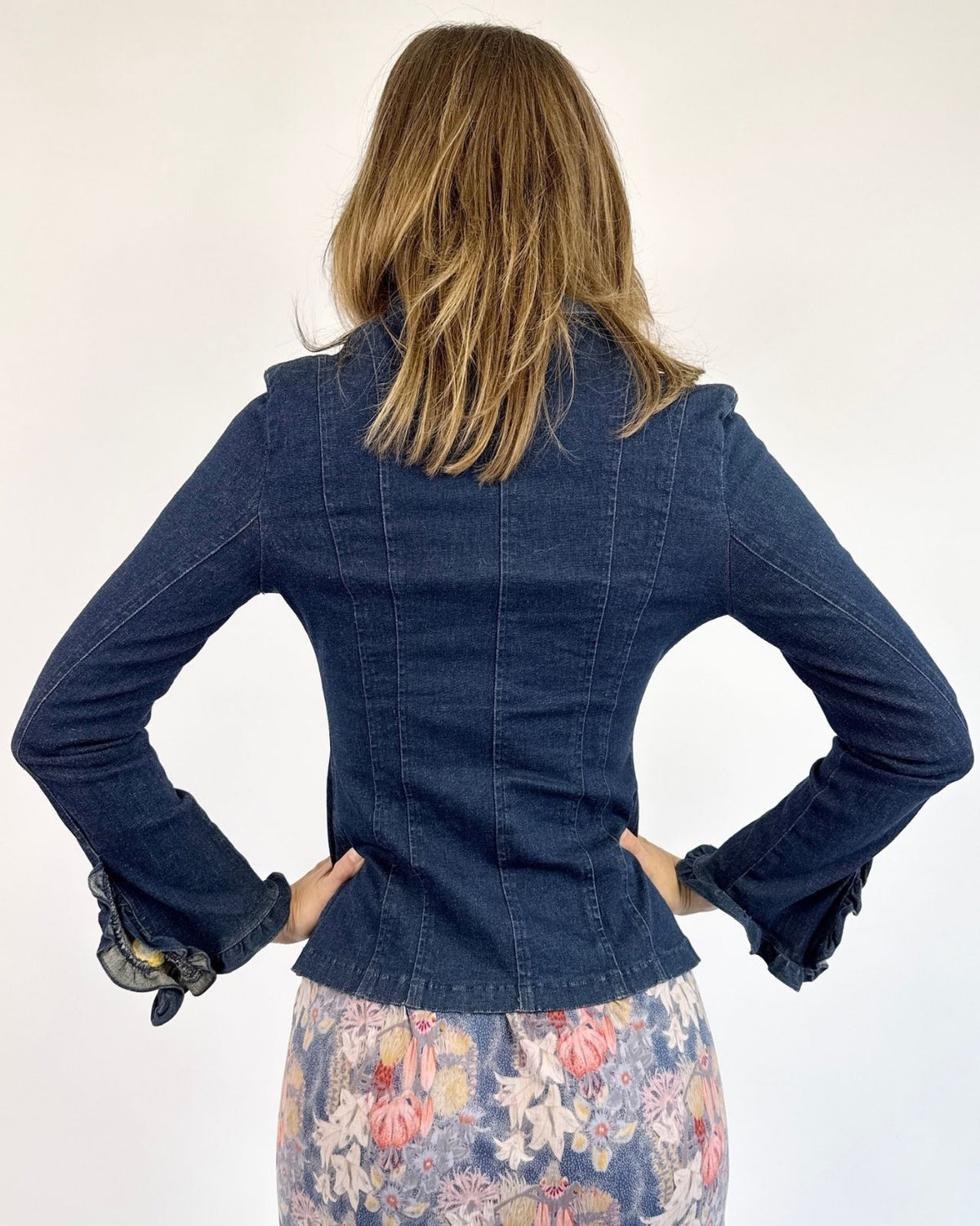 Todd Oldham Dancing Sleeves Embroidered Blazer