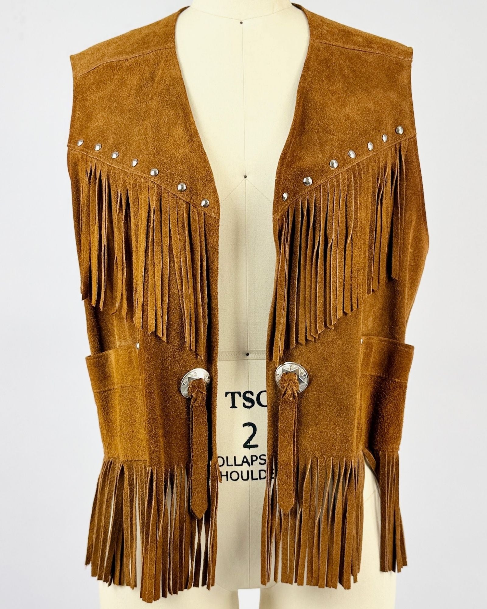 Pioneer Wear Suede Fringe Vest