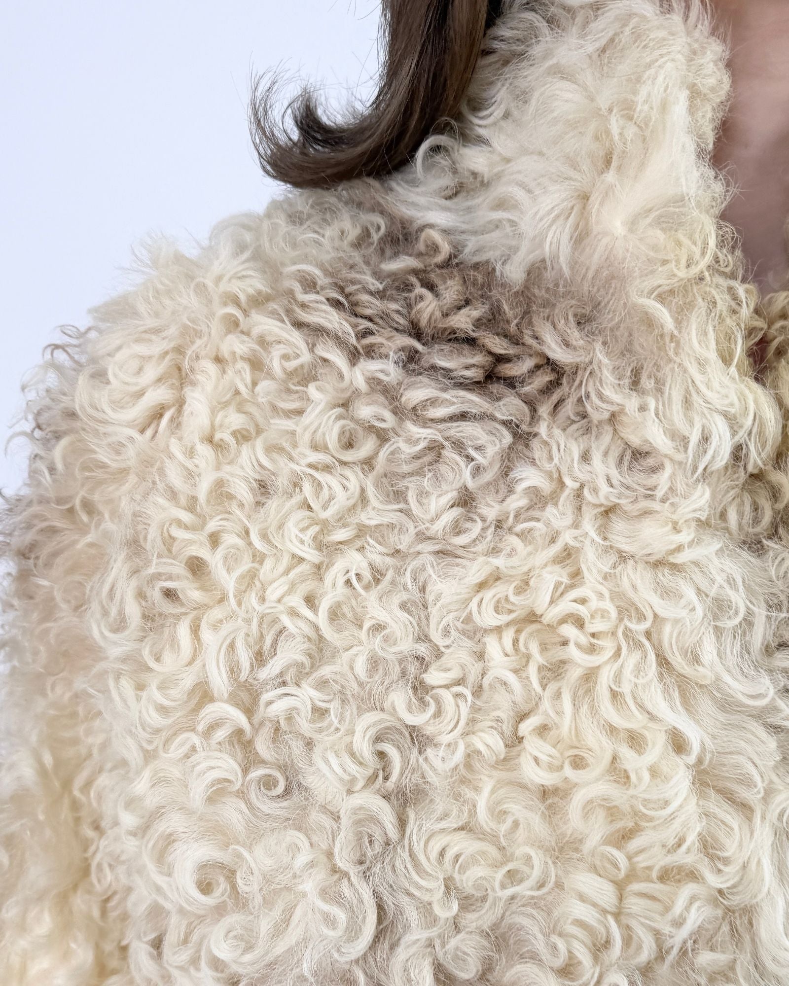 Wander All You Want Curly Lamb Coat