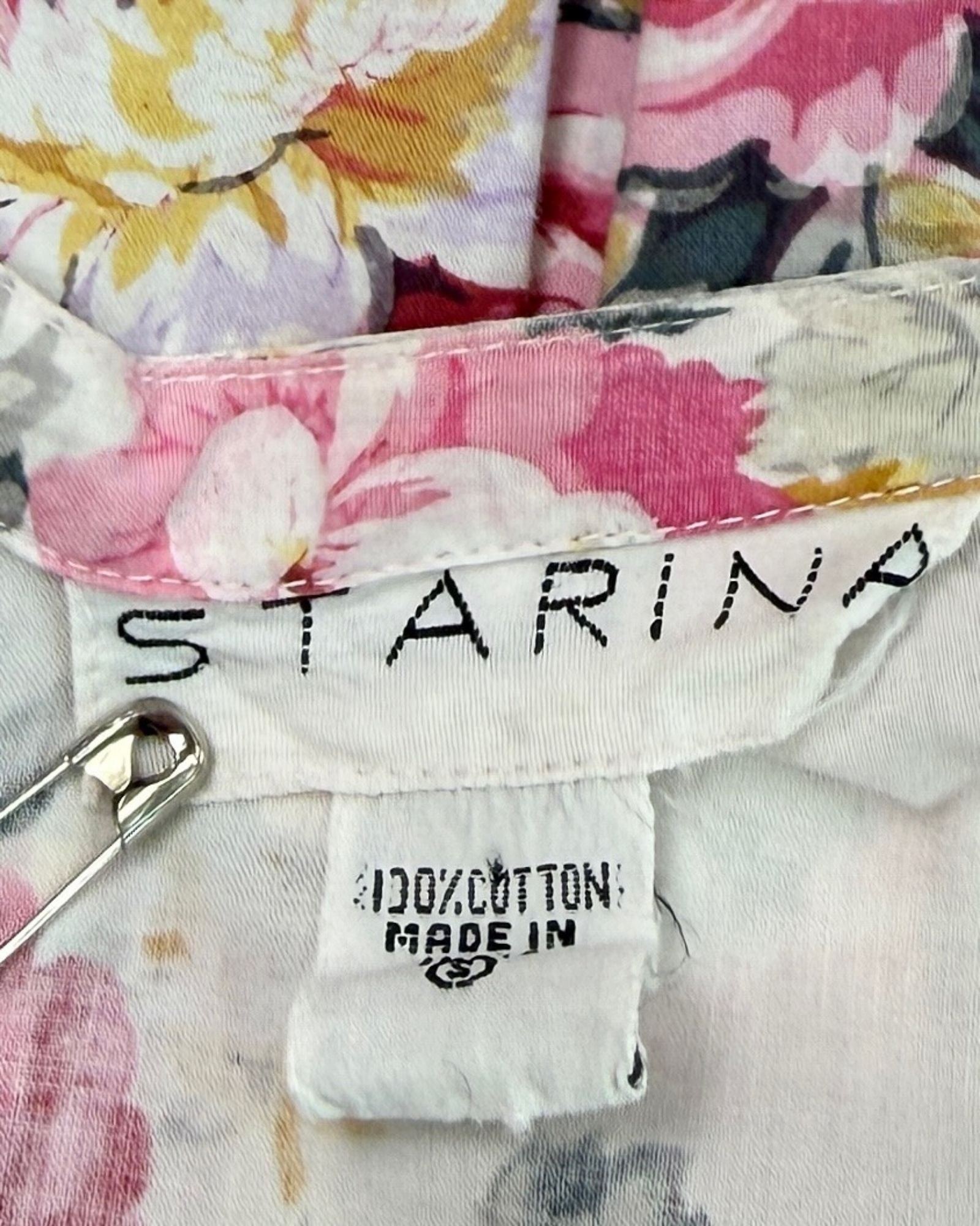 1990s Tea for Two Floral Dress