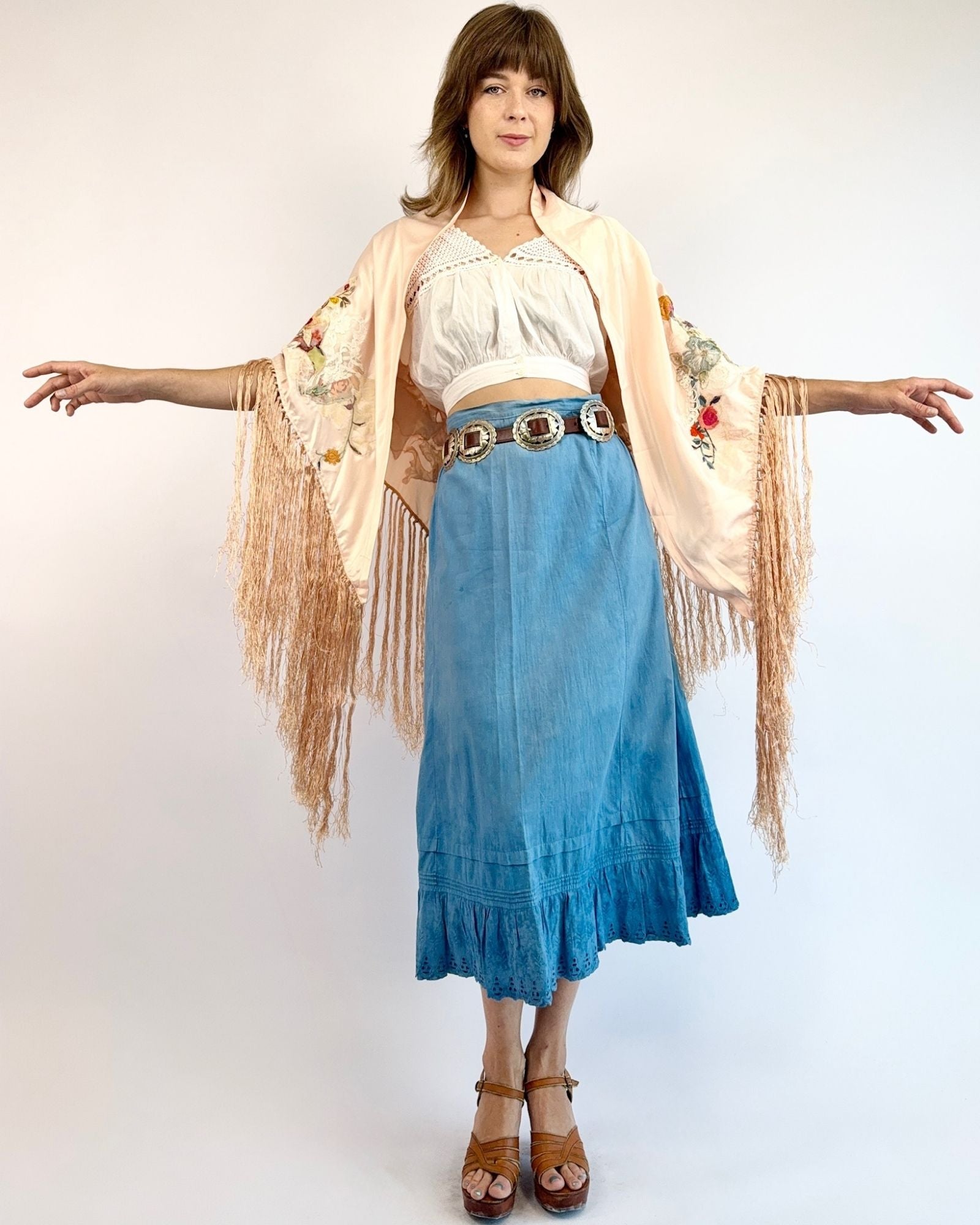How I Love Thee Embroidered Piano Shawl
