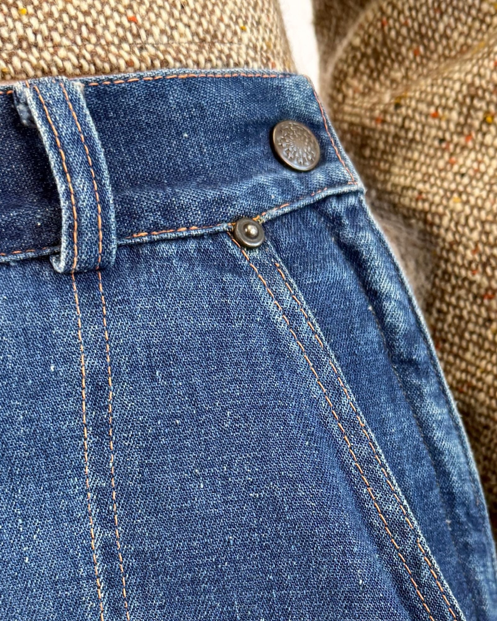 1950s Long Way Gone Side Zip Jeans