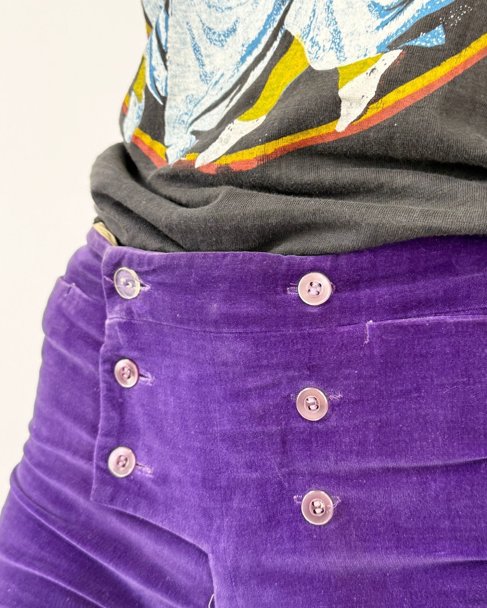 60's Rock of Ages Purple Velvet Bells