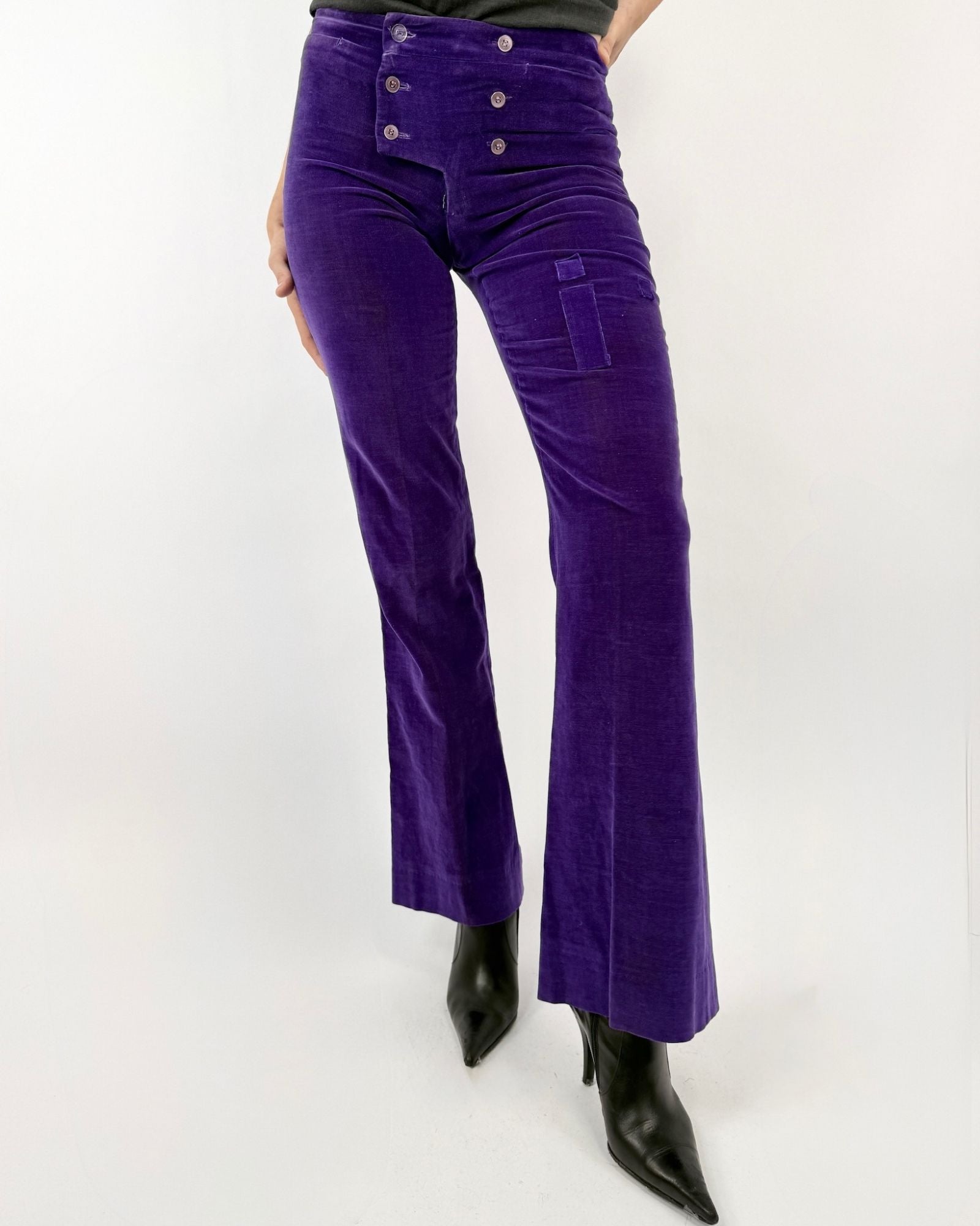 60's Rock of Ages Purple Velvet Bells