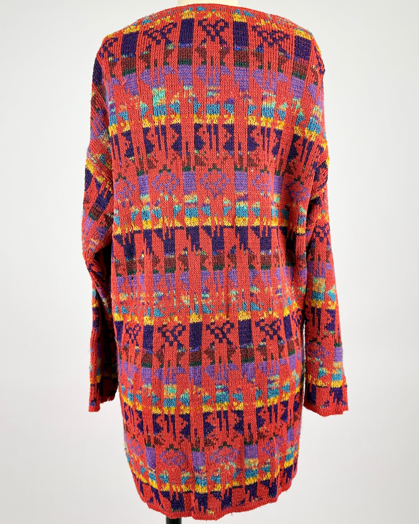 French Rags Colorful Knit Cardigan