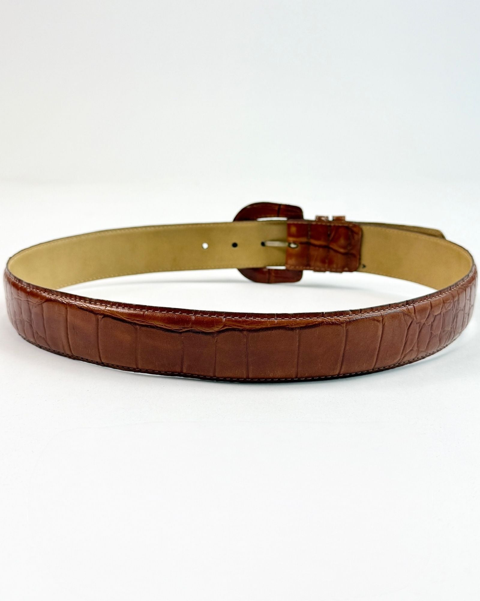 Brown Alligator Belt