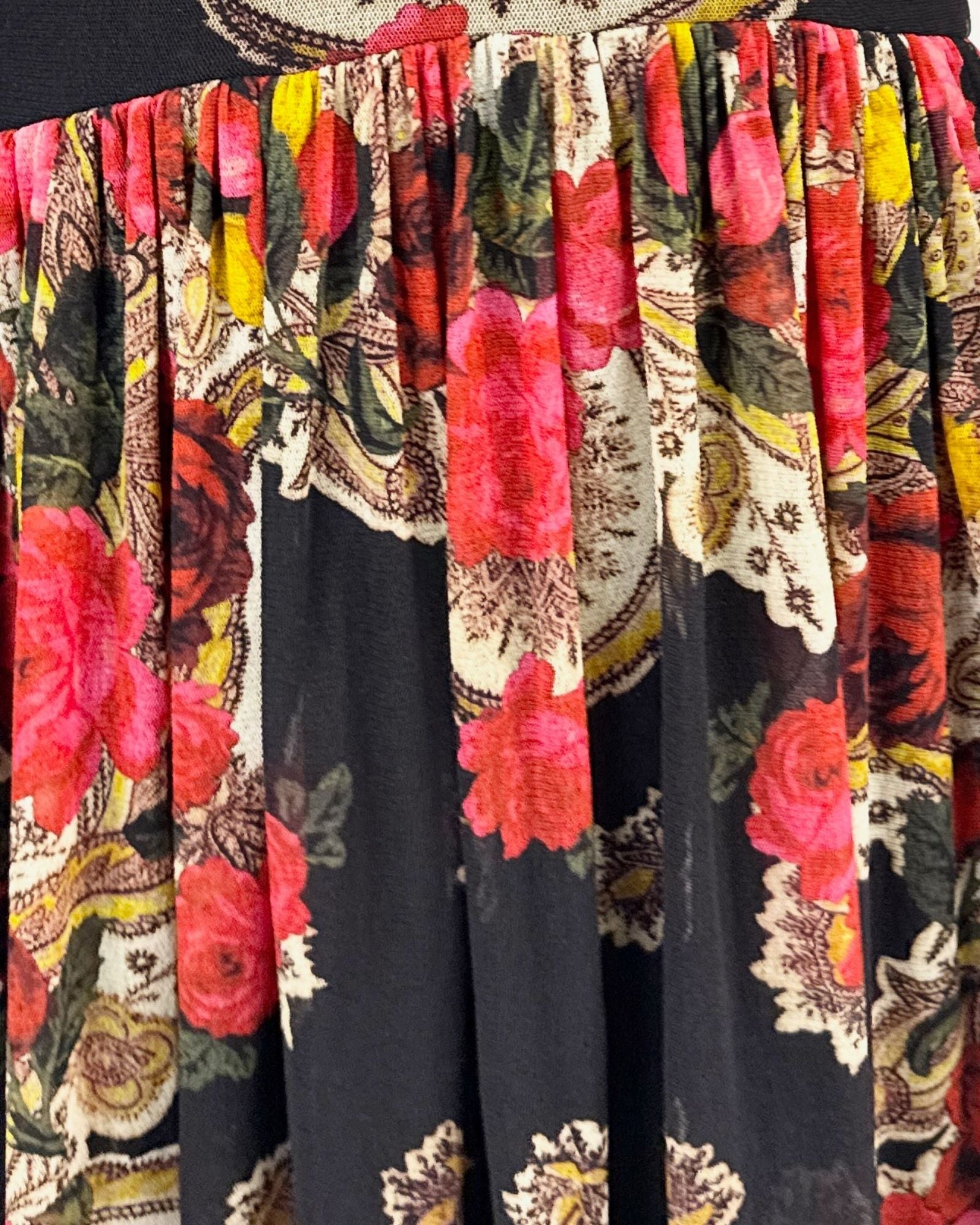 Jean Paul Gaultier Floral Mesh Dress