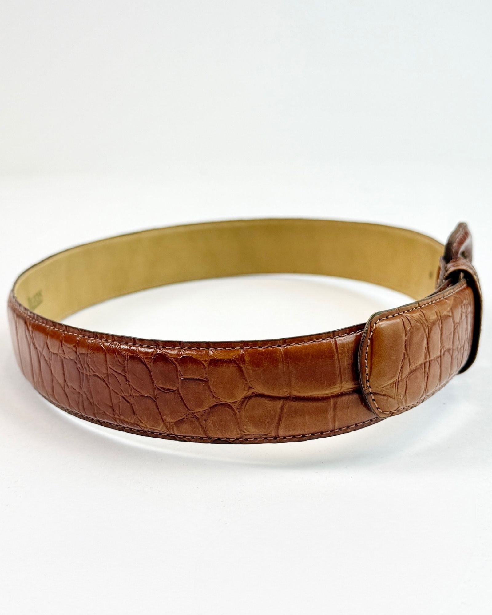 Brown Alligator Belt