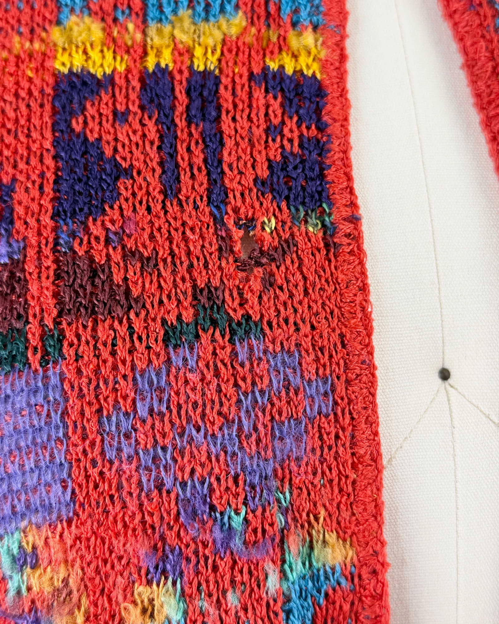 French Rags Colorful Knit Cardigan