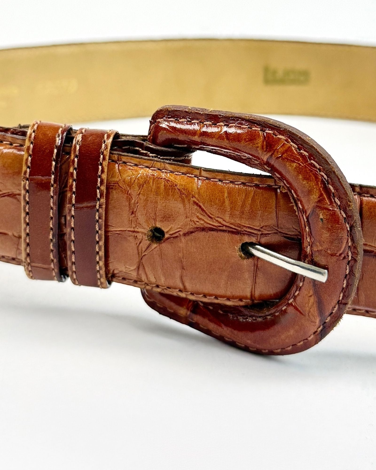 Brown Alligator Belt