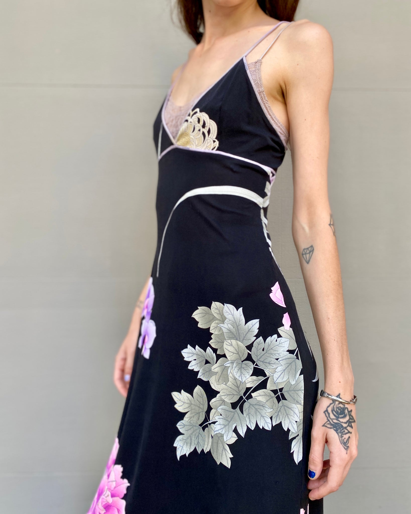 Leonard Silk Floral Dress