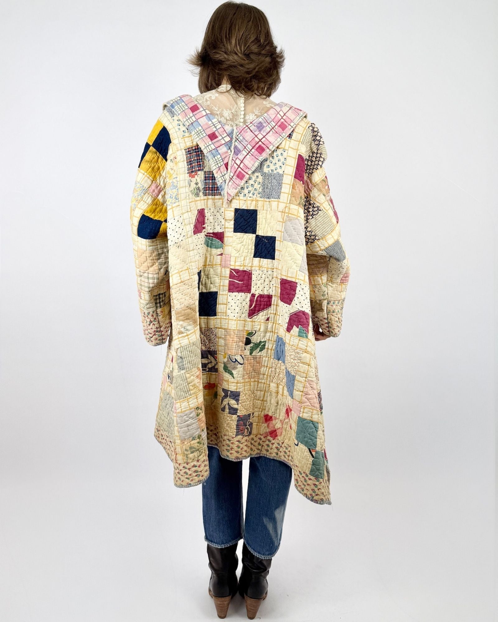 All Bundled Up Patchwork Quilt Duster