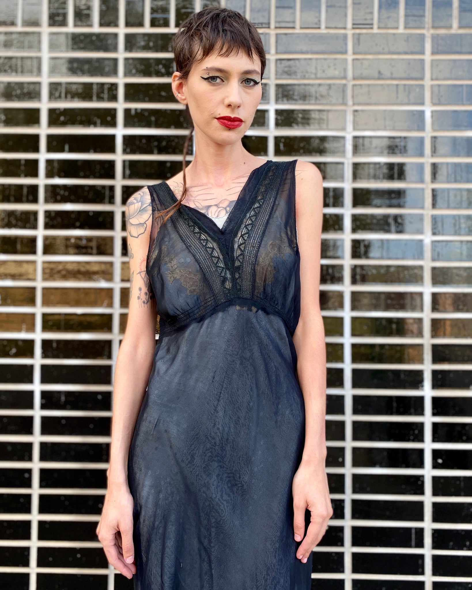 Morticia 30's Slip Dress