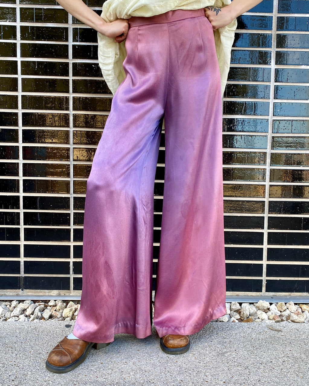 70's Lavender Ombre Palazzo Pants