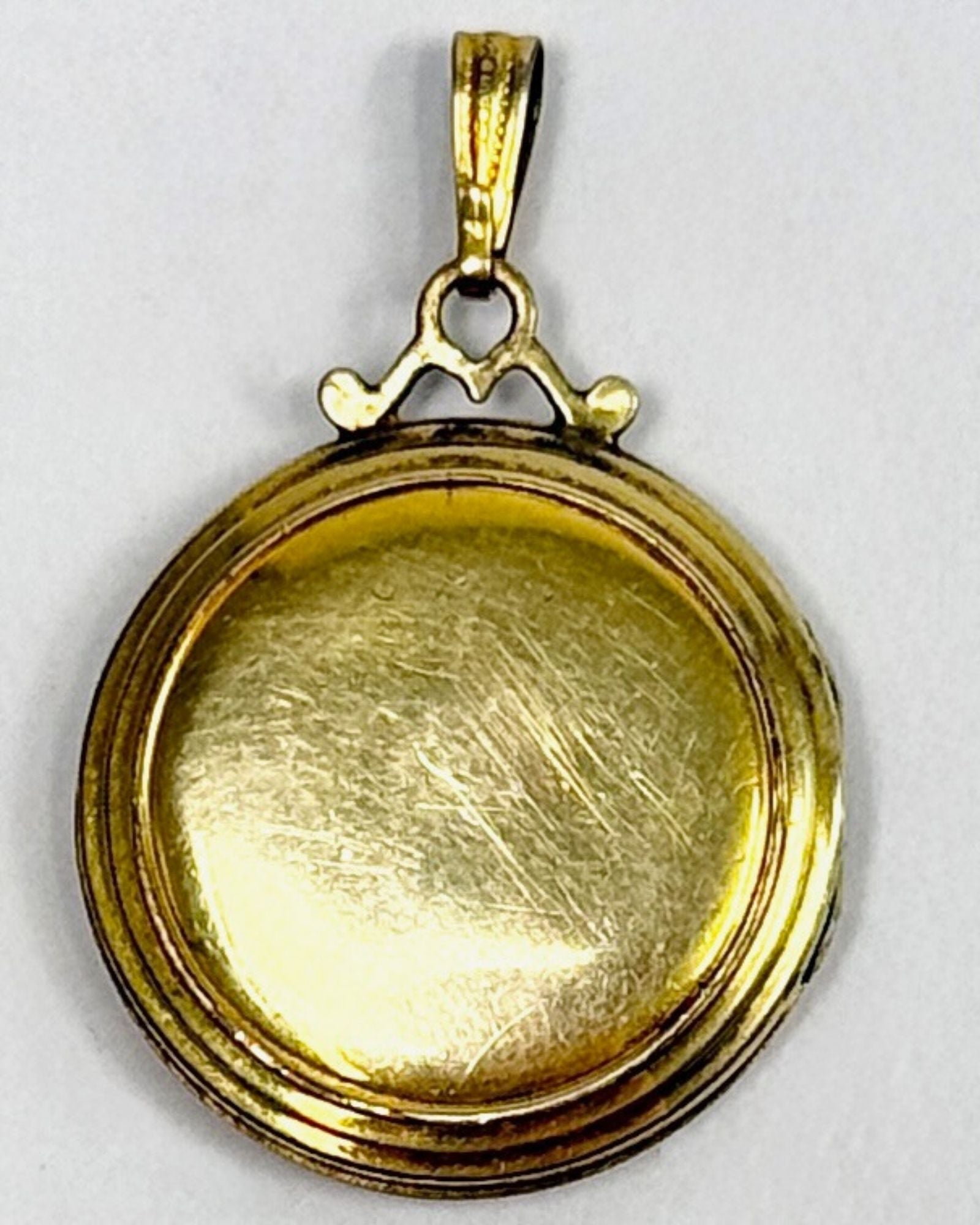 12k Round Gold Filled Flower Locket