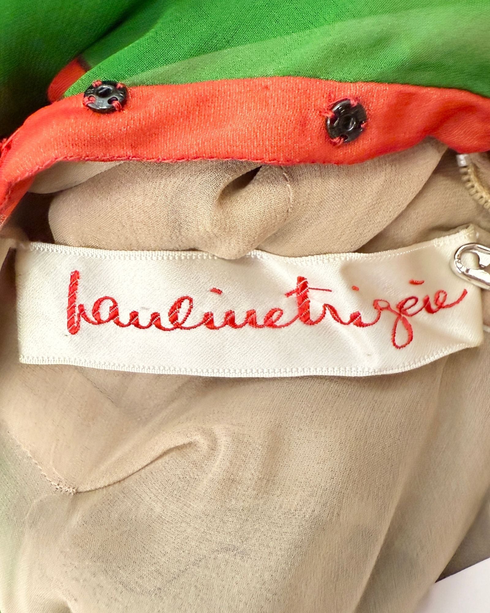 Pauline Trigère Treś Chic Chiffon Dress