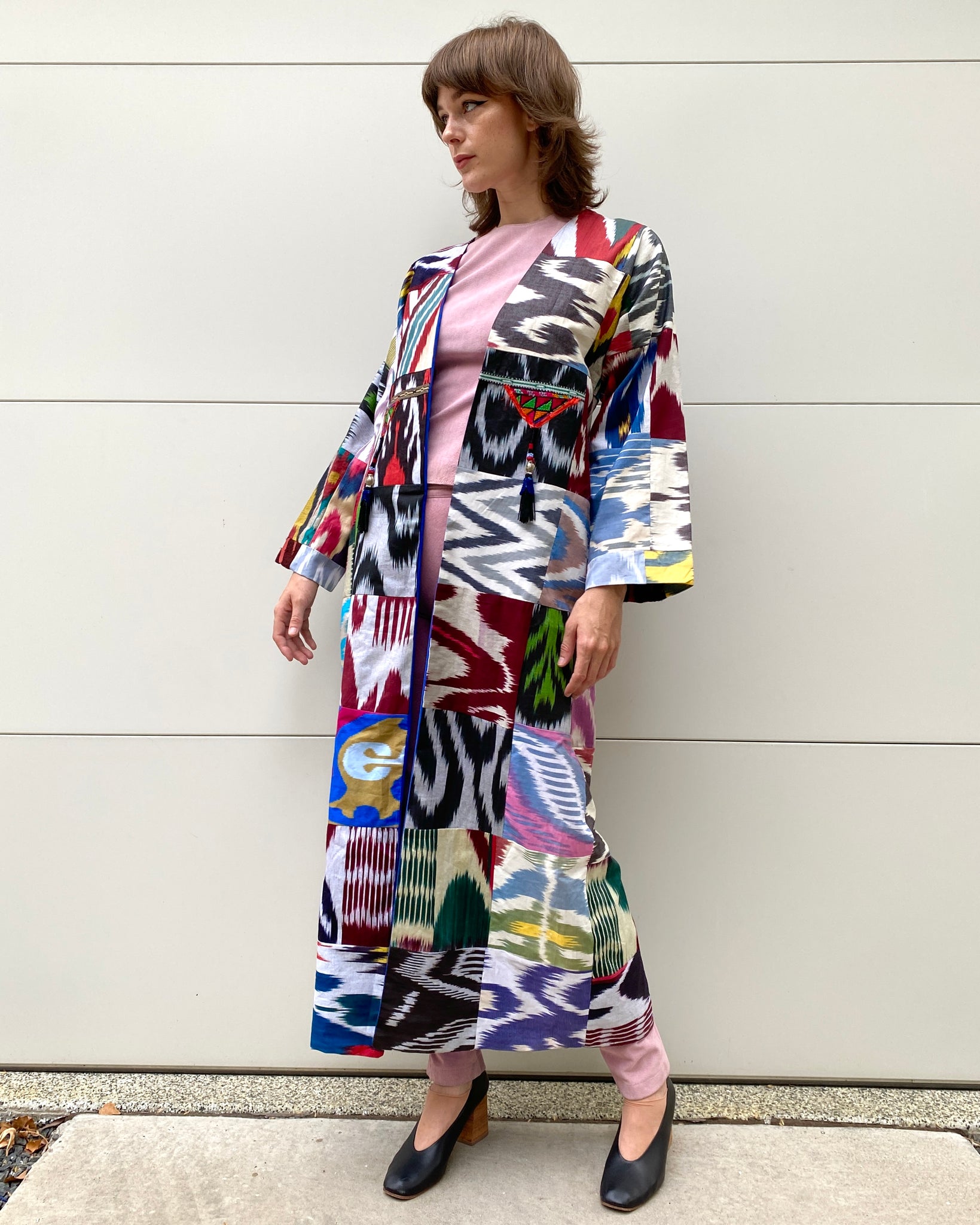 Rainbow Mountain Ikat Coat