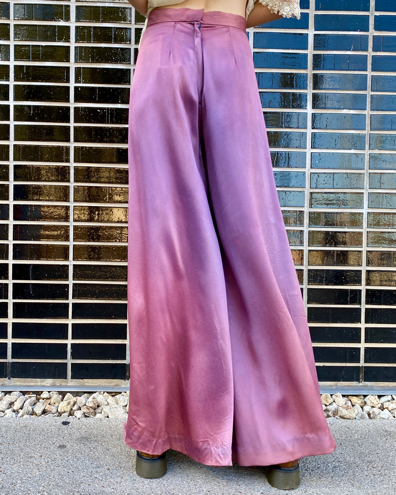 70's Lavender Ombre Palazzo Pants