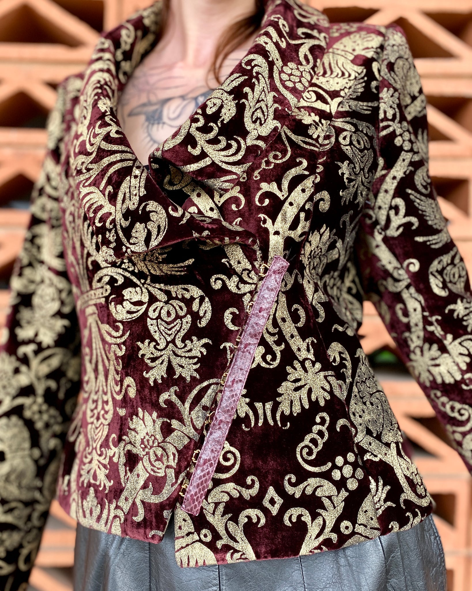 Roberto Cavalli Velvet Brocade Jacket