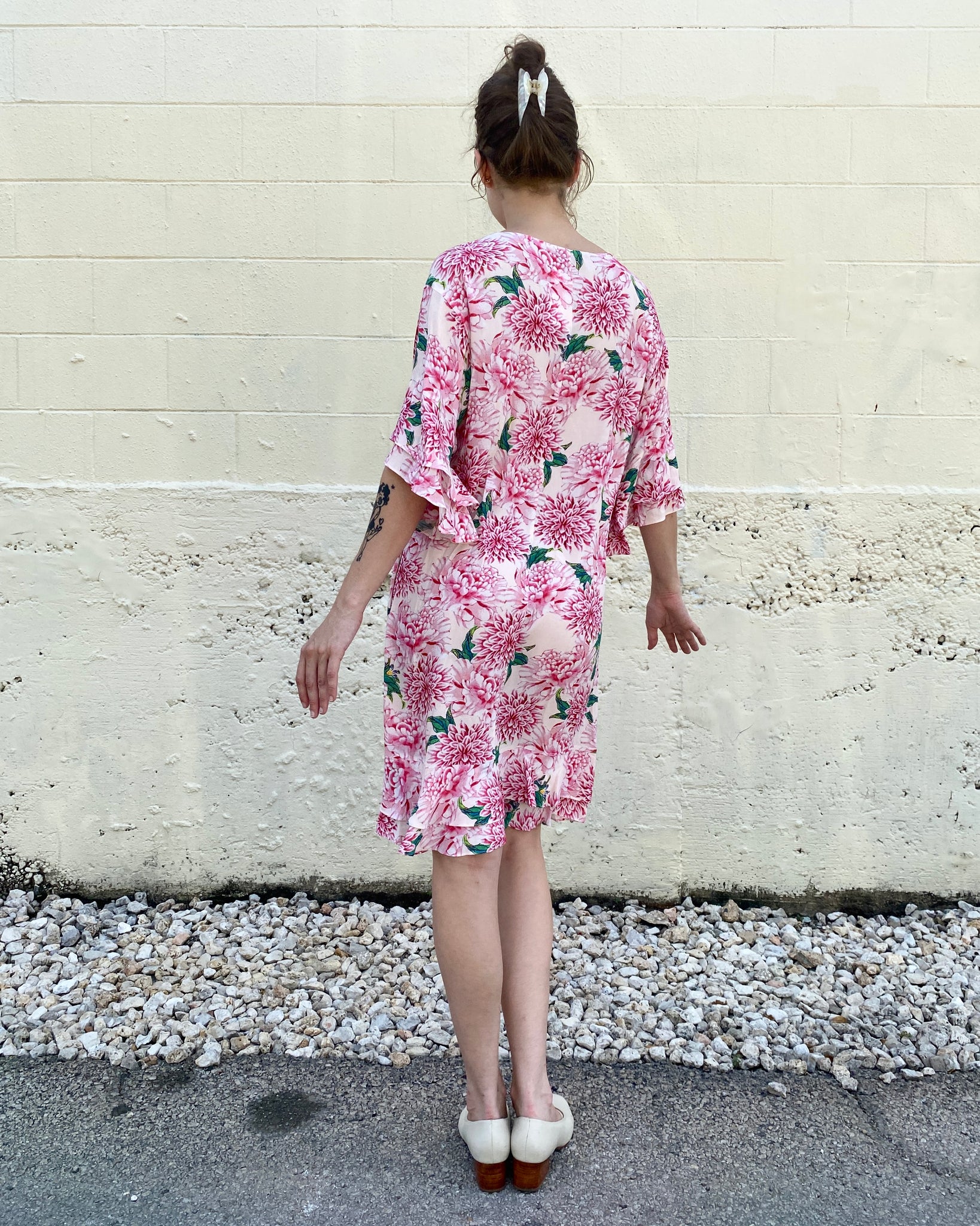 Rosy Pink Vivienne Tam Floral Dress