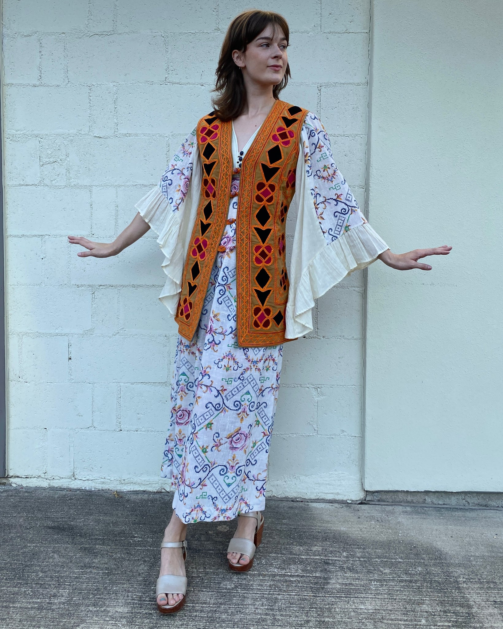 You're Welcome To My Heart 60's Colorful Moroccan Vest