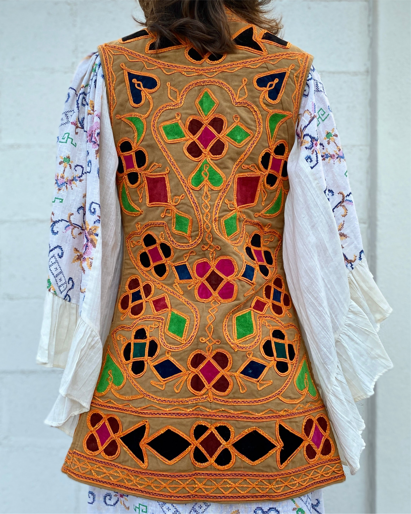 You're Welcome To My Heart 60's Colorful Moroccan Vest