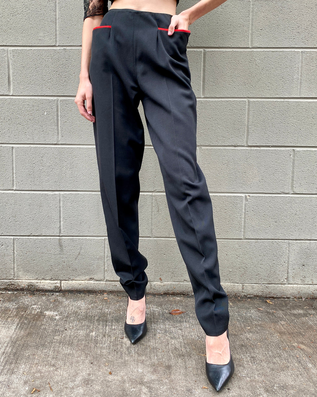 Black Cherry Norma Kamali Trousers