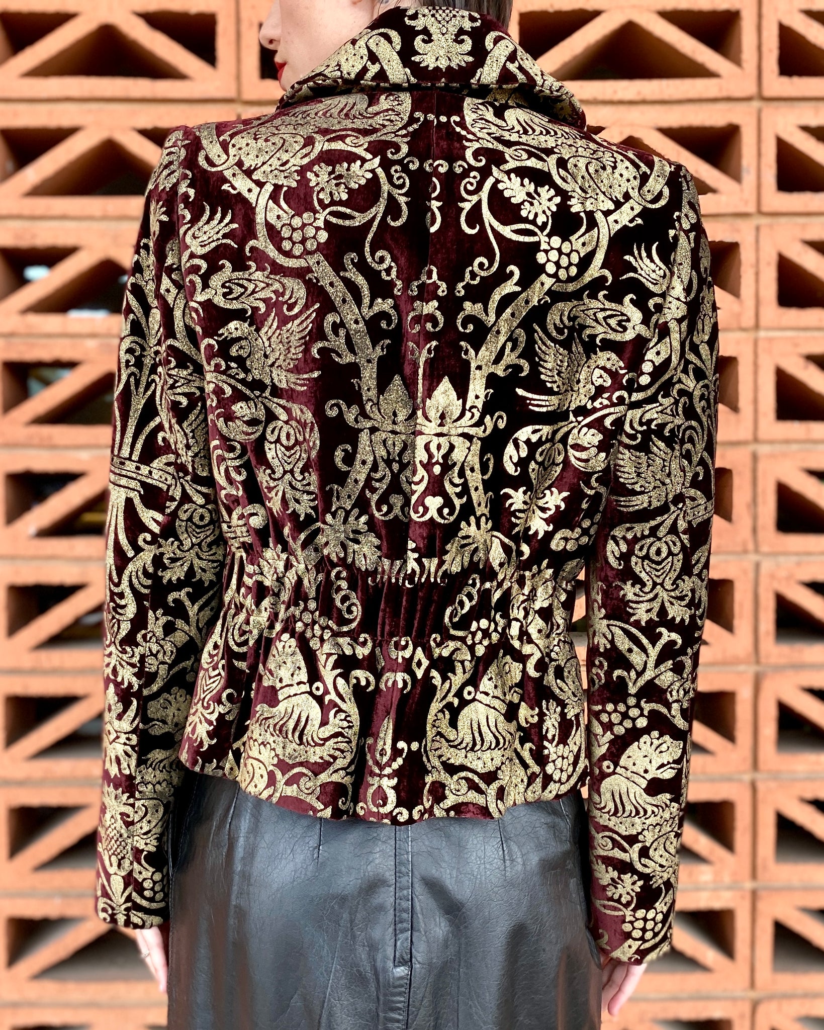 Roberto Cavalli Velvet Brocade Jacket