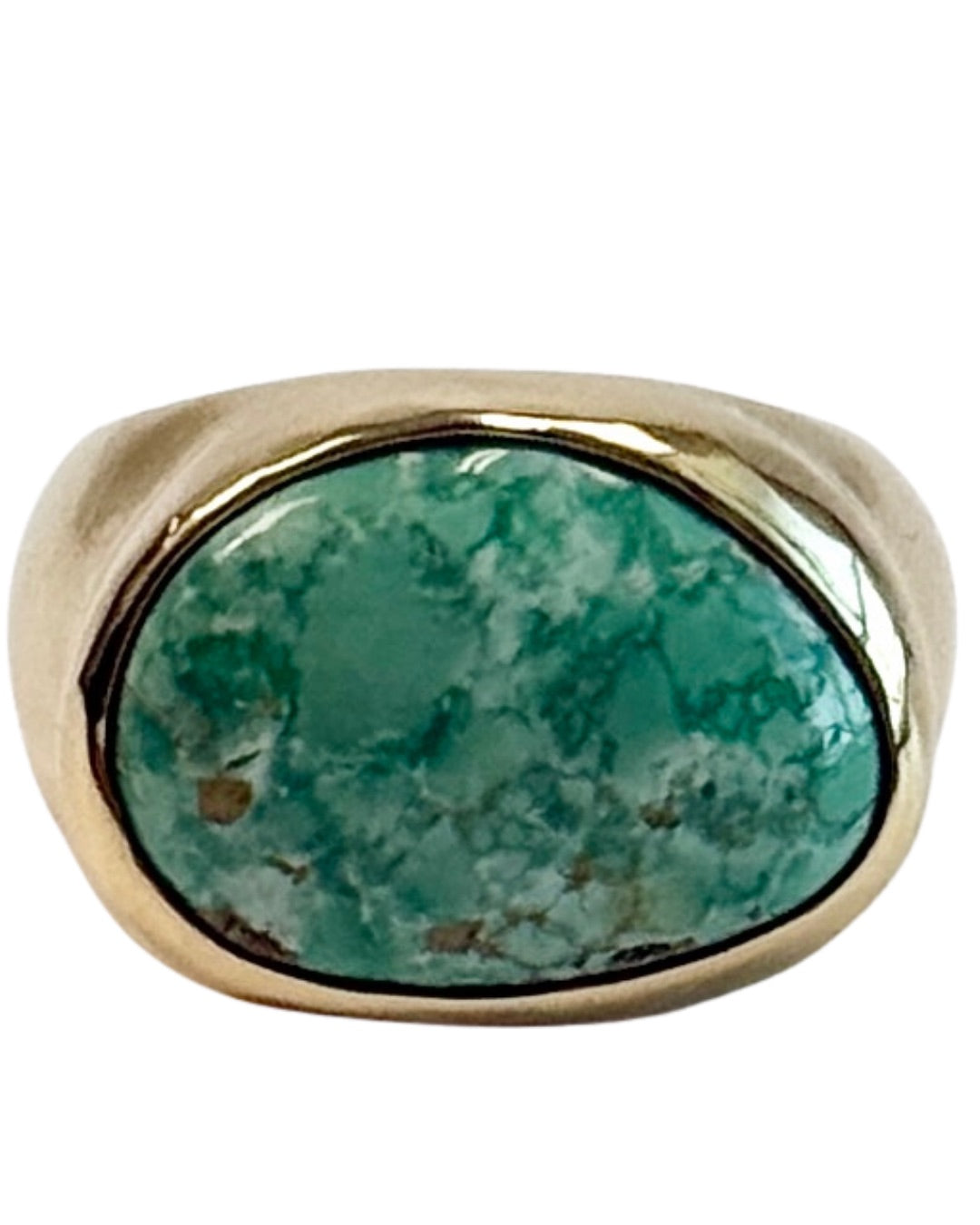 Seaworthy 14k Yellow Gold & Turquoise Ring
