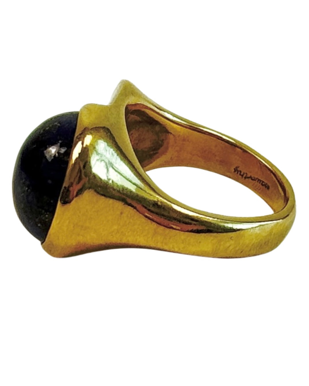 Seaworthy 10k Yellow Gold Lapis Esposa Ring