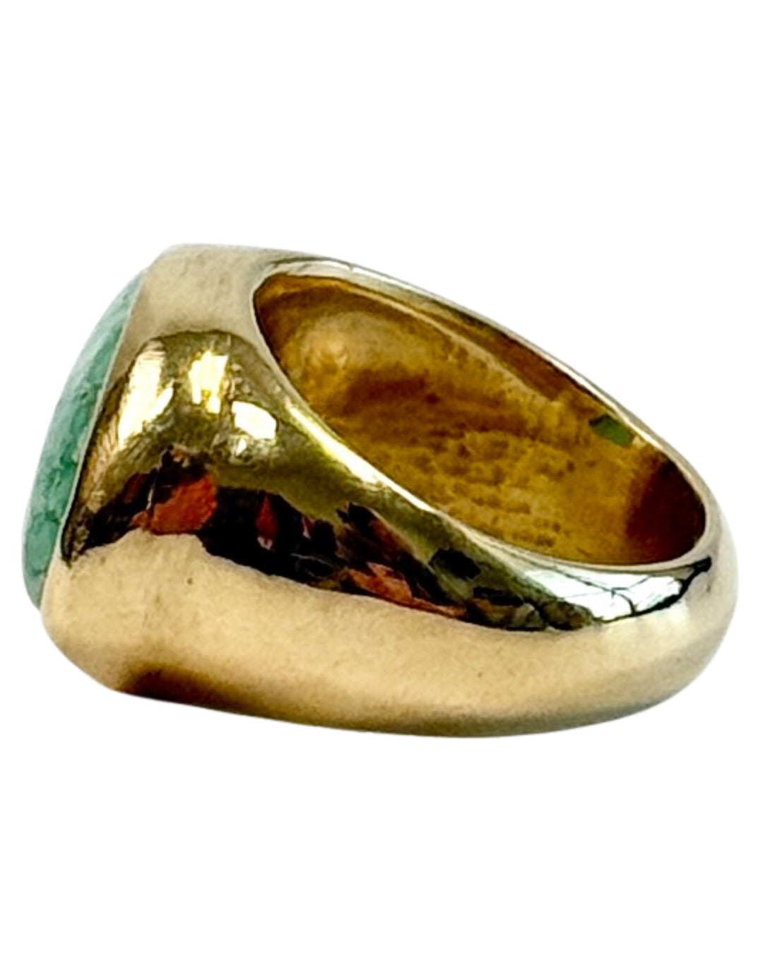 Seaworthy 14k Yellow Gold & Turquoise Ring